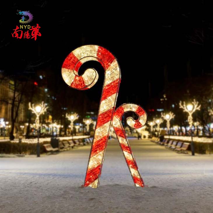 6 Foot Lighted Candy Canes