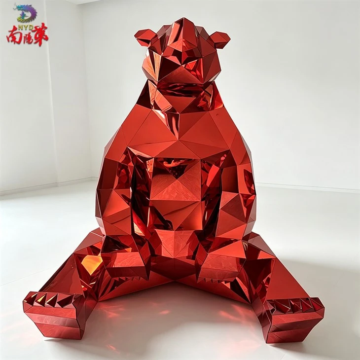 Acrylic Geometric Christmas Bear
